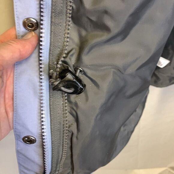 The North Face Light Blue Gray Hooded Shell Parka Jacket Size Medium - Picture 15 of 16